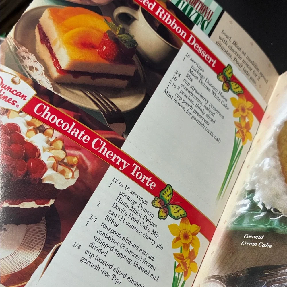 Vintage set of four magazine cookbooks